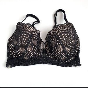 La Senza So Free Black Pink Lace Bra